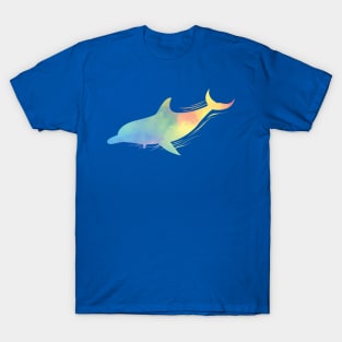 Dolphin In Rainbow Colors T-Shirt